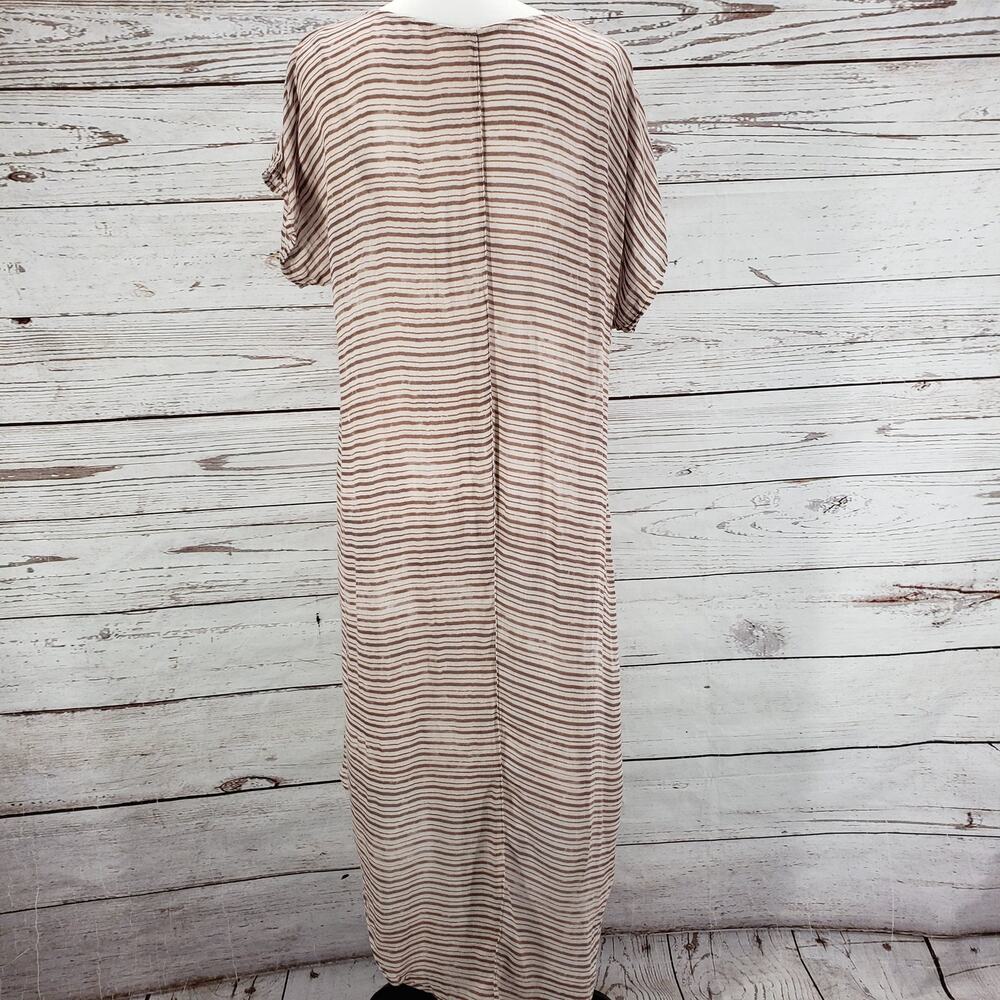 Free People Sunrise Striped Hi-Low Hem Wool Blend Dress Size Medium - Picture 12 of 14